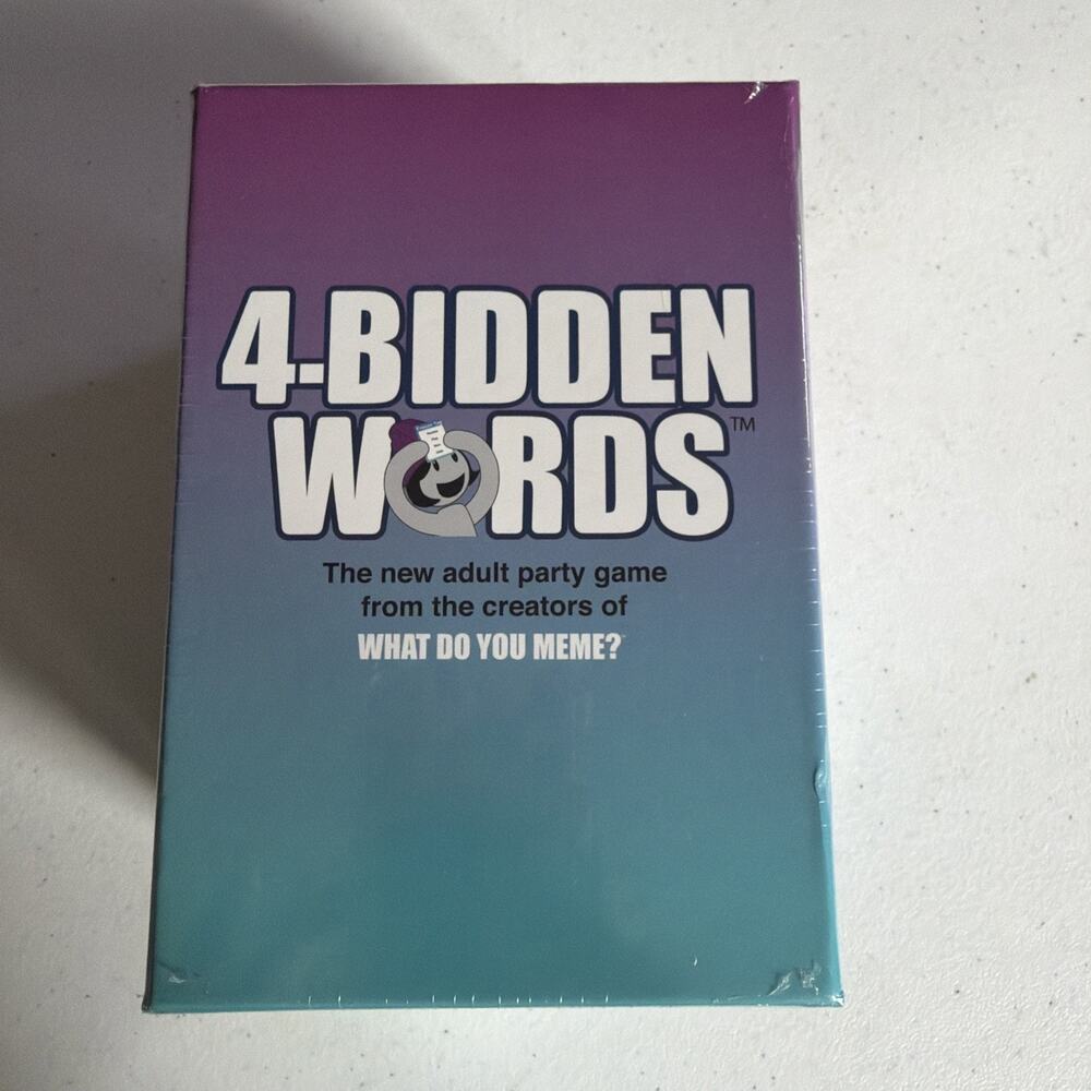 4-BIDDEN WORDS Adult Party Game By Makers Of What Do You Meme?~NEW &SEALED